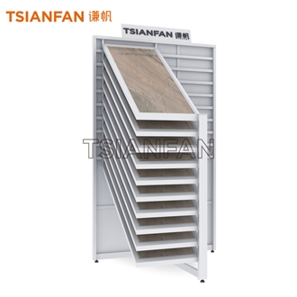 Tile Sliding Rack, Wood Sample Horizontal Rack