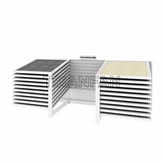 Tile Sliding Rack, Wood Sample Horizontal Rack