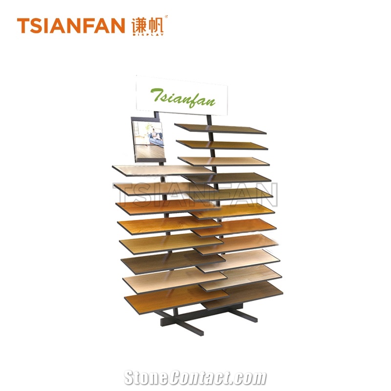 Timber Wood Sample Tower Rack