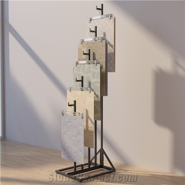 Tower Display Rack, Creative Metal Racks For Stone Sample