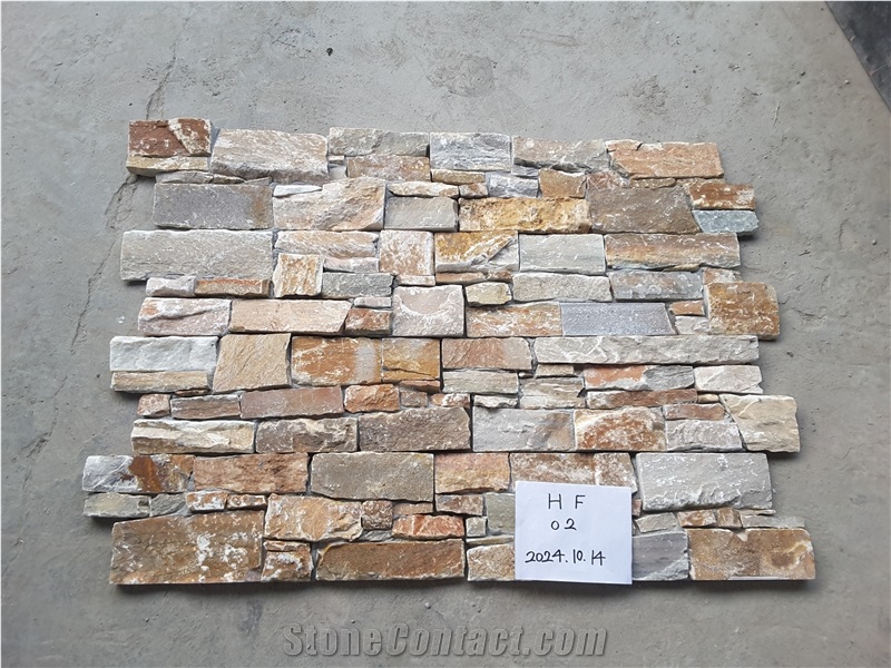 Natural Strip Culture Stone Slate Tiles For Wall Use