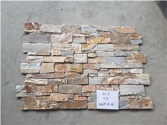 Natural Strip Culture Stone Slate Tiles For Wall Use