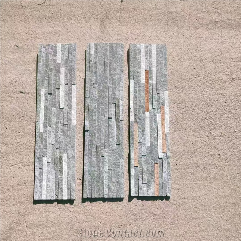 Natural Strip Culture Stone Slate Tiles For Wall Use