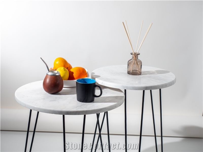 Green Marble Round Coffee Table