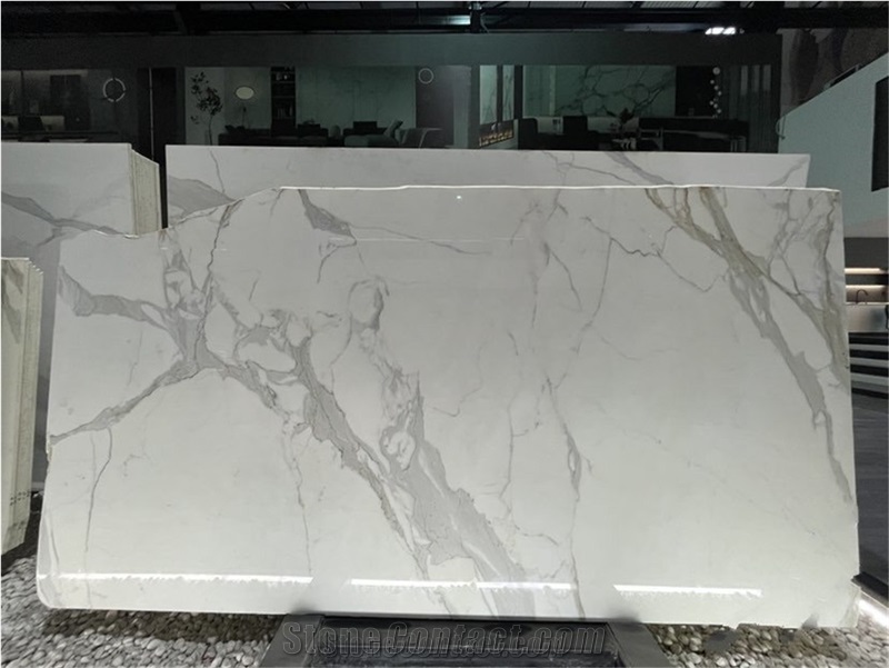 Bianco Calacatta Marble Slab