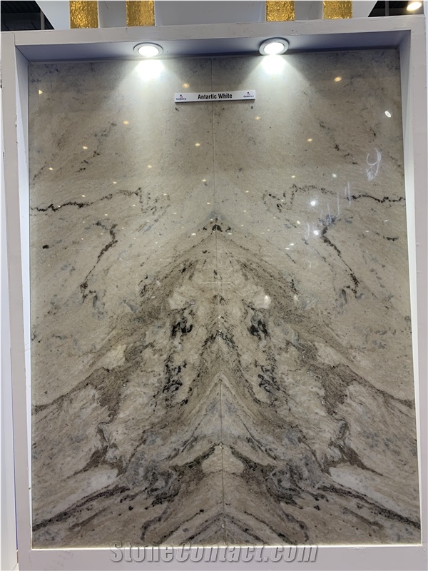 Antarctic White Quartzite Polished And Honed Slabs