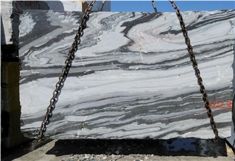 Exotic Panda White Marble Blocks