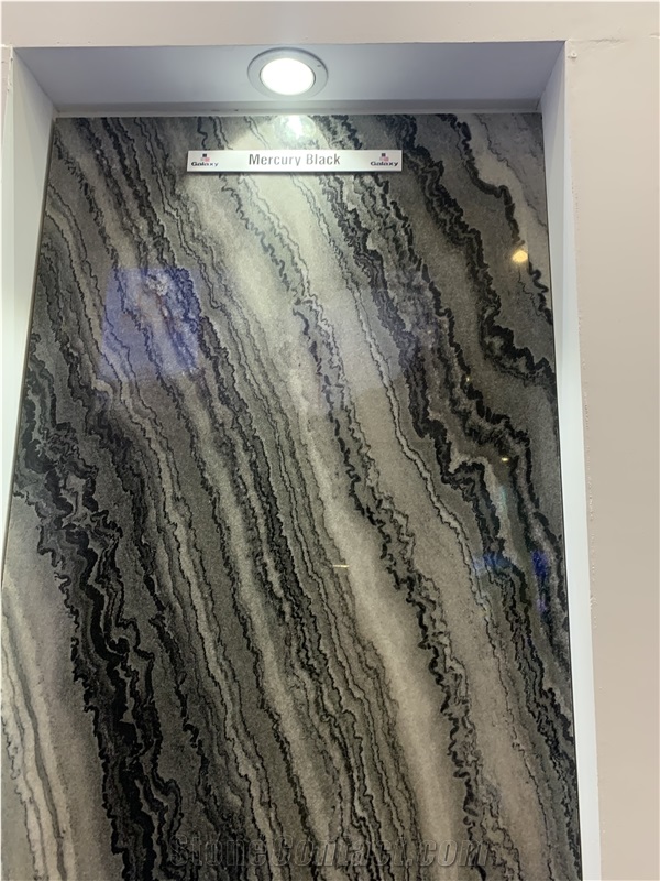 Mercury Black Marble Slabs