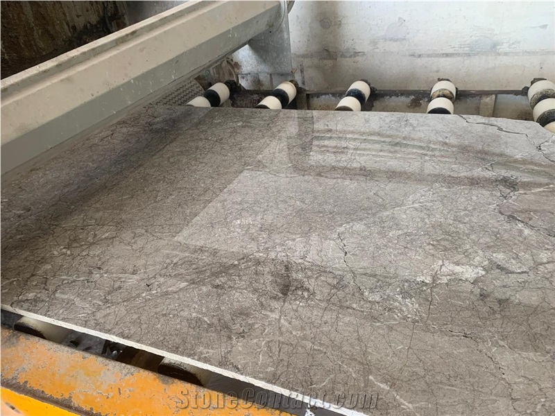 Grey Lido Marble Slabs Tiles, Gris Tiflet Marble Slabs