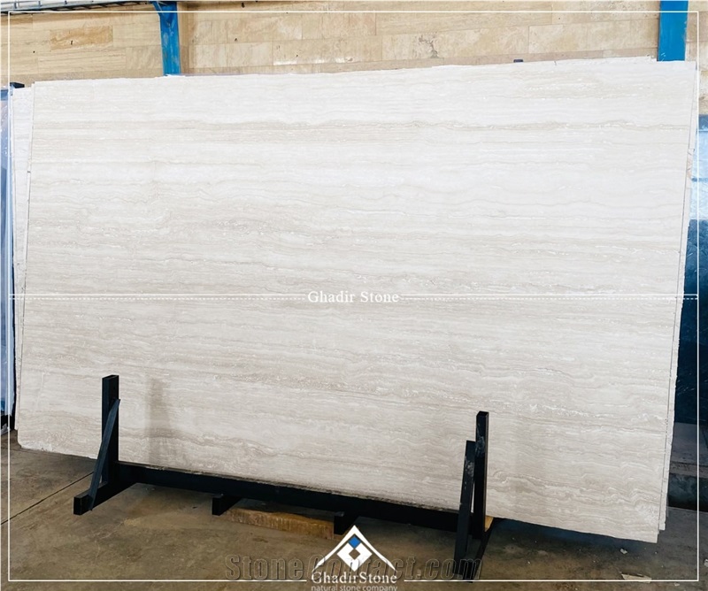 Iran Super White Travertine Slabs