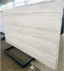 Iran Super White Travertine Slabs