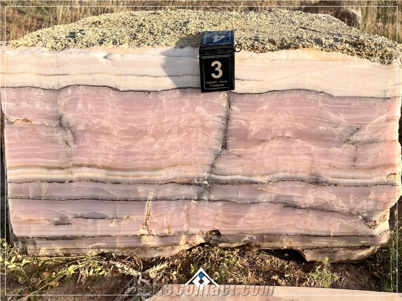 Persian Pink Onyx  Blocks , Pure And Impure Pink Onyx