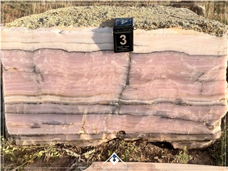 Persian Pink Onyx  Blocks , Pure And Impure Pink Onyx