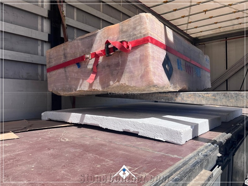 Persian Pink Onyx  Blocks , Pure And Impure Pink Onyx