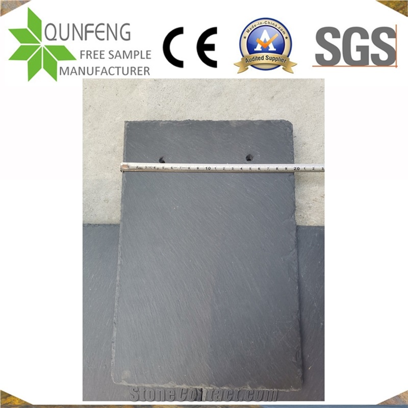 China Natural Split Face Black Slate Stone Roof Tiles