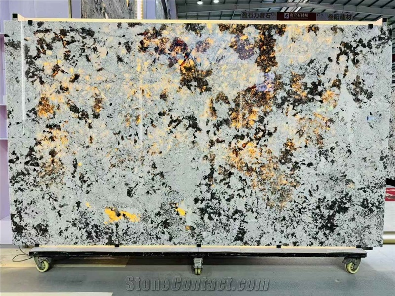 EXIM Brasil Pandora White Granite Slabs