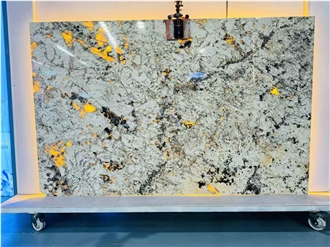 EXIM Brasil Pandora White Granite Slabs