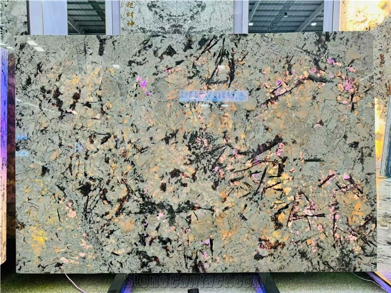EXIM Brasil Pandora White Granite Slabs