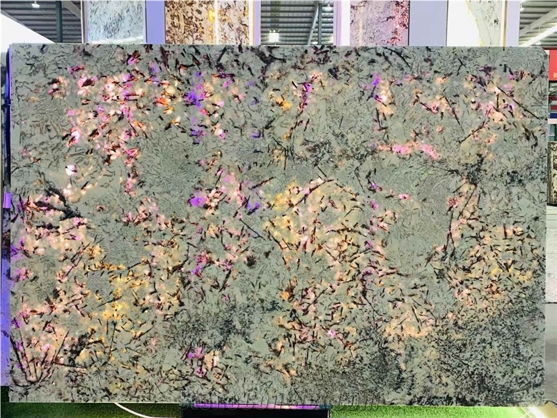 EXIM Brasil Pandora White Granite Slabs