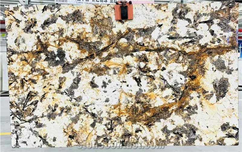 Luxury Stone Pandora White Granite Slabs Tiles