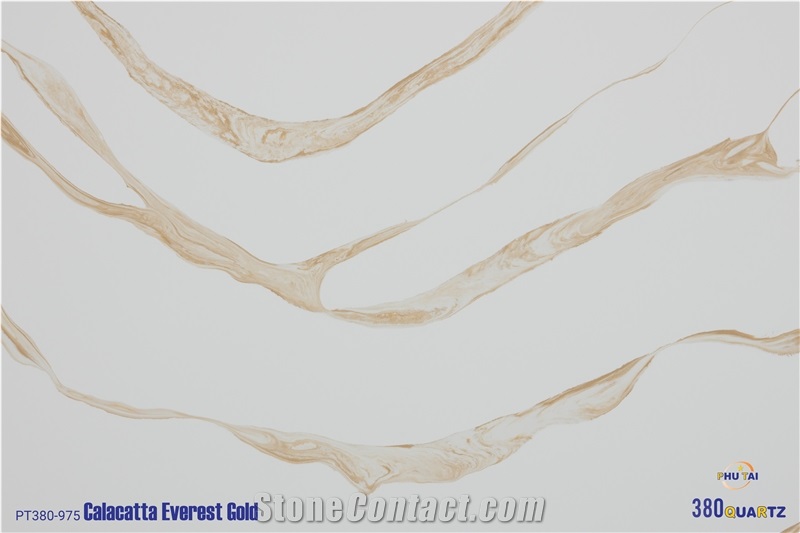 Calacatta Everest Gold Quartz Slabs