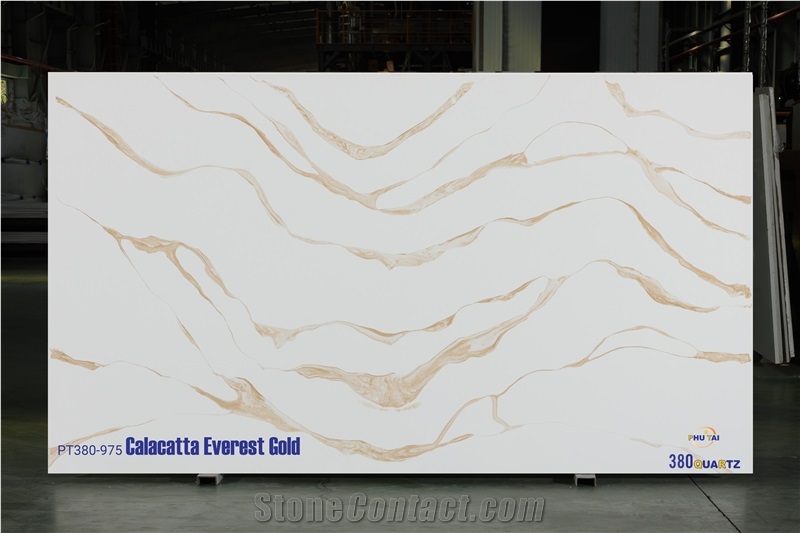 Calacatta Everest Gold Quartz Slabs
