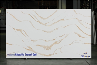 Calacatta Everest Gold Quartz Slabs