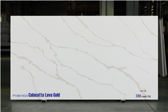 Calacatta Lava Gold Quartz Slabs