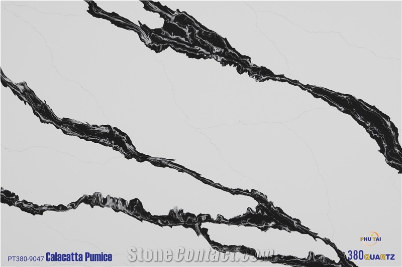 Calacatta Pumice Quartz Slabs