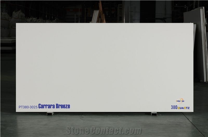 Carrara Breeze Quartz Slabs
