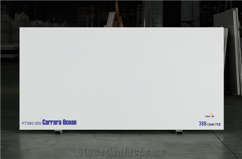 Carrara Ocean Quartz Slabs