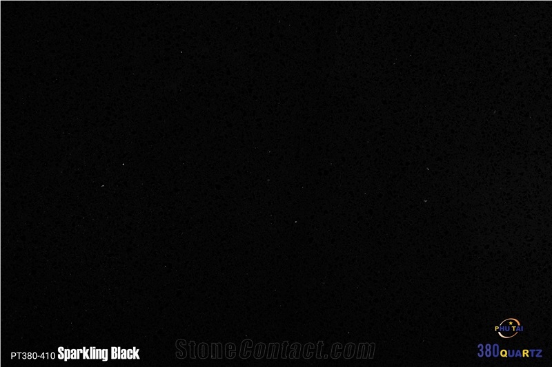 Sparkling Black Quartz Slabs