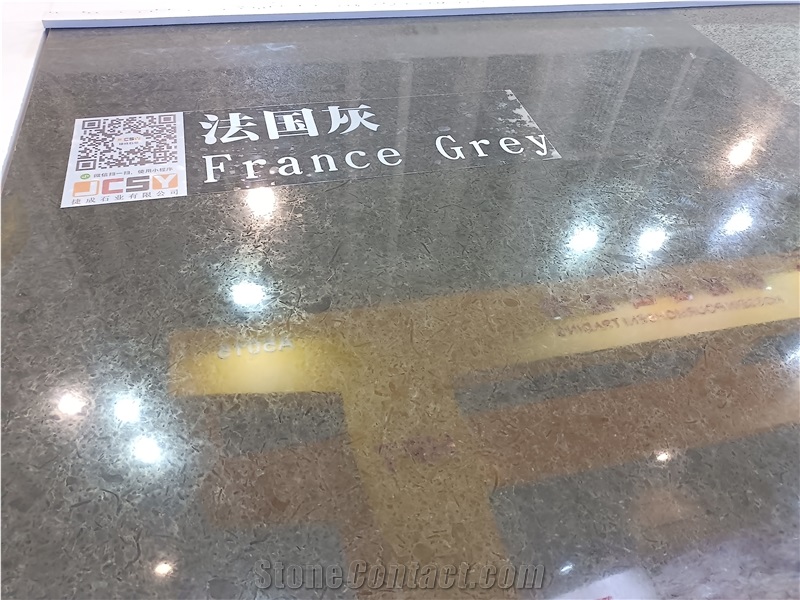 French Gray Limestone Antique Surface Slabs