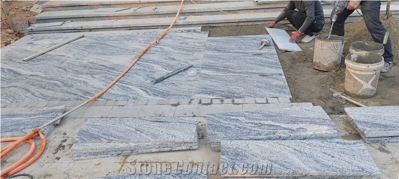 China Juparana Grey Granite Big Grain Slabs