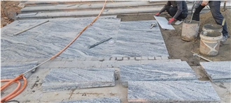 China Juparana Grey Granite Big Grain Slabs