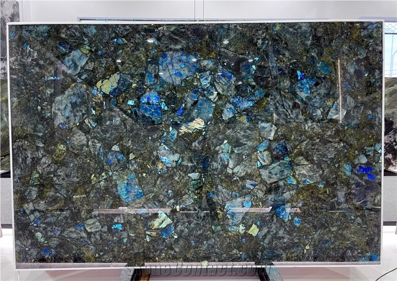 Labradorite Blue Semiprecious Stone Slabs
