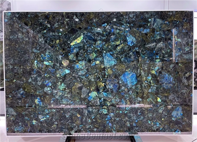 Labradorite Blue Semiprecious Stone Slabs
