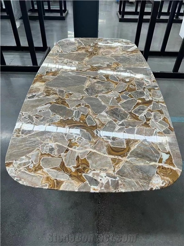 Bugatti Gold Marble Slab Tiles