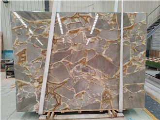 Bugatti Gold Marble Slab Tiles