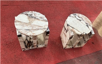 Calacatta Viola Marble Side Table Interior Stone Design
