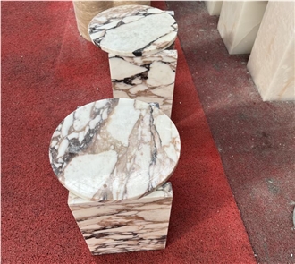 Calacatta Viola Marble Side Table Interior Stone Design