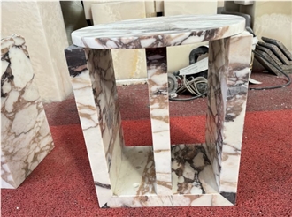 Calacatta Viola Marble Side Table Interior Stone Design