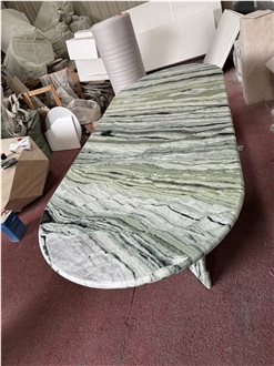 China Jade Green Marble Dinning Table