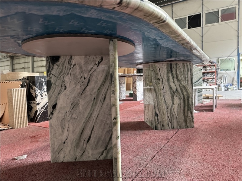 China Jade Green Marble Dinning Table
