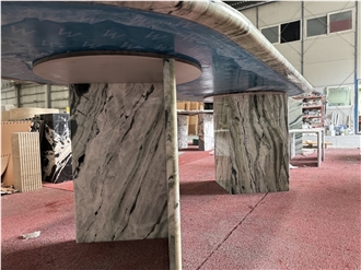 China Jade Green Marble Dinning Table