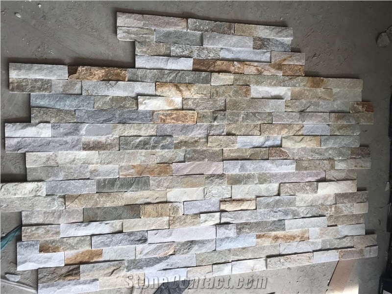 Golden Honey Multicolor Slate Stone Veneer