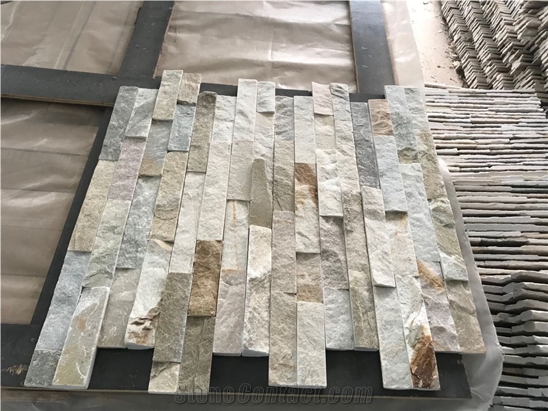 Golden Honey Multicolor Slate Stone Veneer