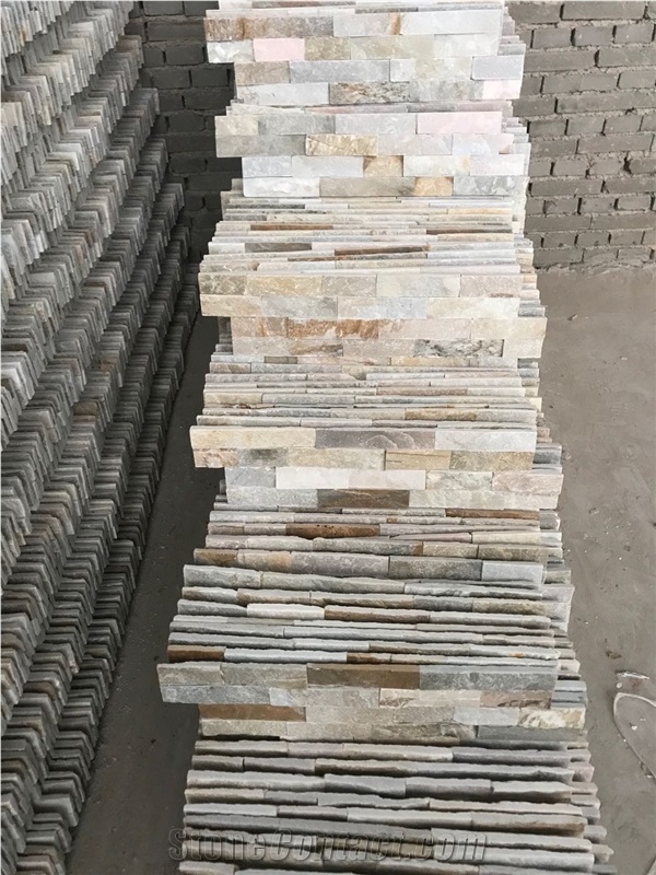 Golden Honey Multicolor Slate Stone Veneer