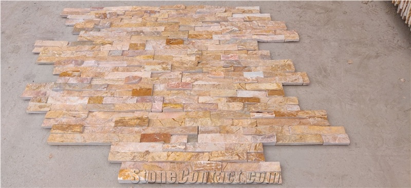 Golden White Slate Veneer