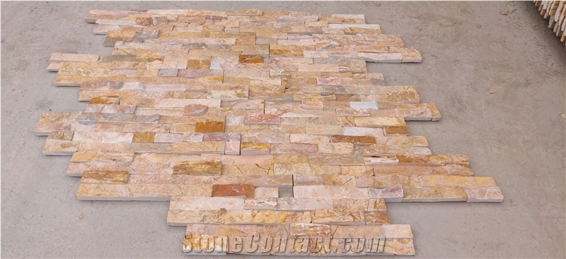 Golden White Slate Veneer